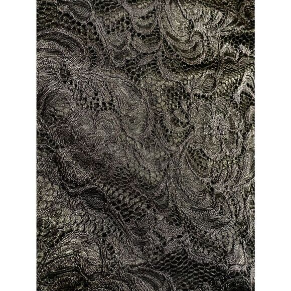 Charlotte Russe Black Lace Spaghetti Strap Open Back Dress Size Large - Picture 3 of 5